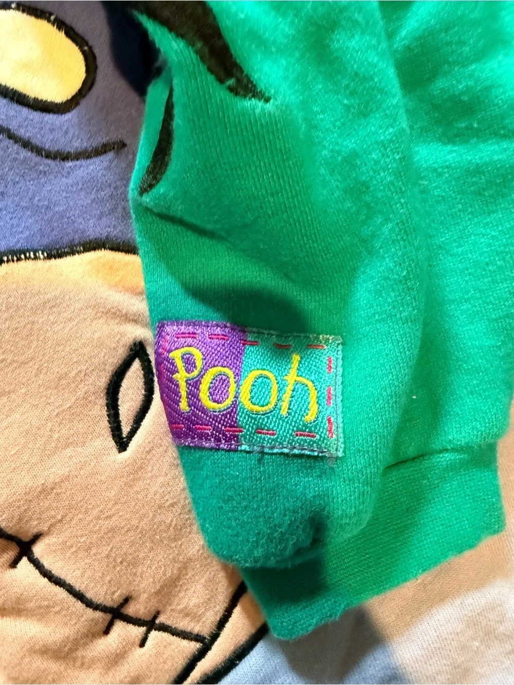 Disney Eeyore Pooh Vintage Footed One-Piece Romper - Purple size 18 months